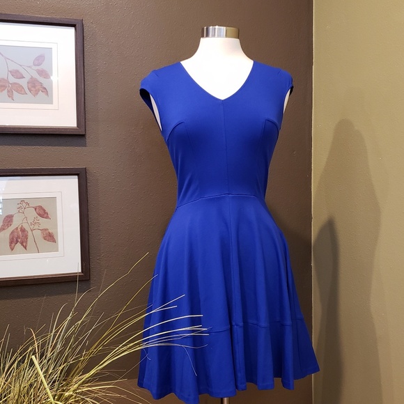Bar III Dresses & Skirts - BAR III Royal Blue Fit & Flair Dress Size S